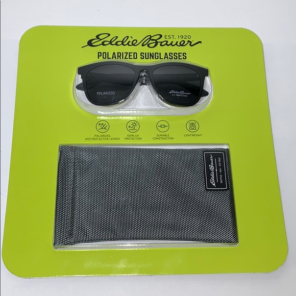 Eddie Bauer Unisex Polarized Sunglasses, Black - Picture 3 of 10